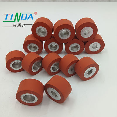 Superfície lisa Alta temperatura 350 graus Elastoméricos de silicone Roda de rolamento para PFAFF