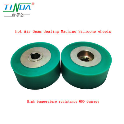 Rodas de silicone cinza de alta resistência ao calor personalizadas para YF 301 H H Sewing Hot Air Seam Sealing Machine