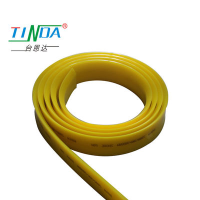 Impressão de tela amarela personalizável Squeegee Roll de borracha 60-90 Shore A Dureza