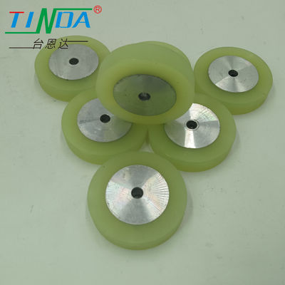 Roda de borracha de baixo nível de ruído com design personalizado de aço inoxidável