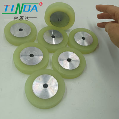 Roda de borracha de baixo nível de ruído com design personalizado de aço inoxidável