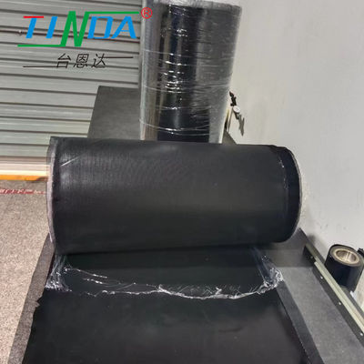 Folha de borracha condutora Folha preta com malha de tecido em rolo