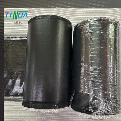 Folha de silicone eletricamente condutora resistente ao calor, preta com tecido