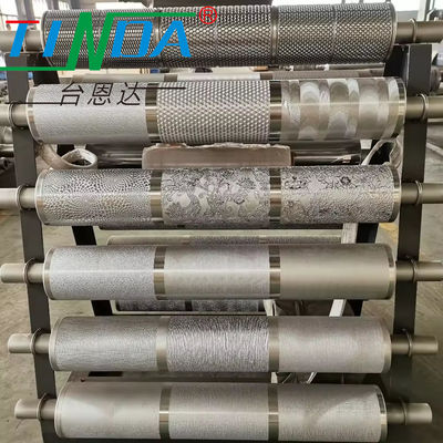 Rolo de embelezamento de aço inoxidável de precisão utilizado para fabricação de malhas de rolos de cartão de papel