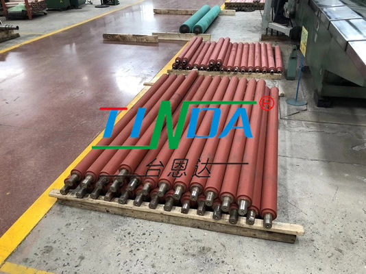 Rolo de borracha industrial durável para resultados de impressão consistentes