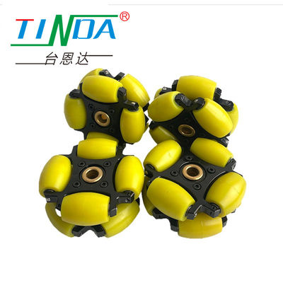 Rodas AGV Omni Direccional de Carga Personalizada com Rolamentos de Esferas