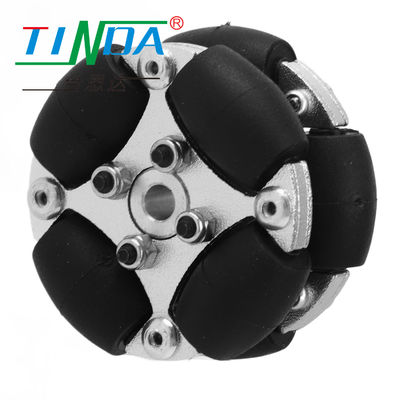 Diâmetro personalizado Carga leve Agv / Omni Wheel com capacidade de carga Preto ou cor personalizável