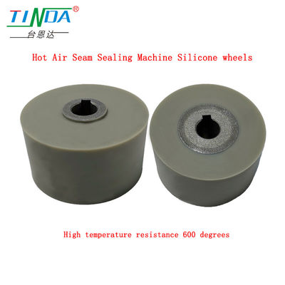 Rodas de silicone cinza resistentes a altas temperaturas de 350 °C para máquina de vedação de costura de ar quente NAWON
