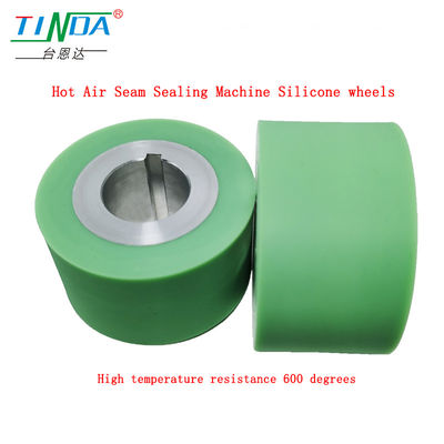 Ar quente de alta temperatura até 750 °C Rodas de silicone borracha para máquina de vedação de costura de ar quente YF 301 H&amp;H