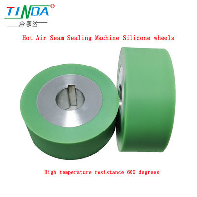 Rodas de silicone cinza de alta resistência ao calor personalizadas para YF 301 H H Sewing Hot Air Seam Sealing Machine