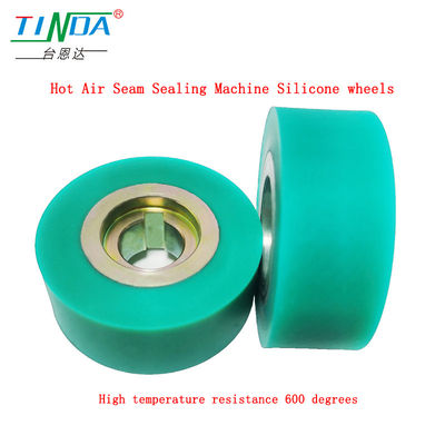 Rodas de silicone cinza de alta resistência ao calor personalizadas para YF 301 H H Sewing Hot Air Seam Sealing Machine