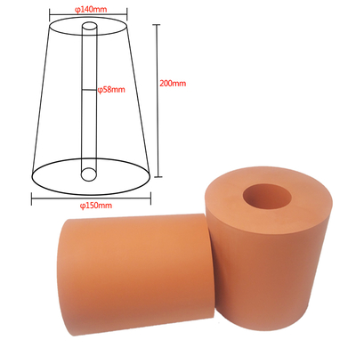 Roda de silicone de transferência térmica de alta precisão com dureza personalizada e tolerância de até 0,02 mm