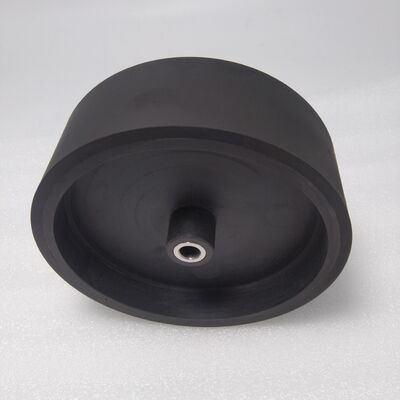 Roda de rolo de borracha com núcleo de metal e plástico apresentando boa superfície de aderência personalizada para equipamentos de treinamento de tênis