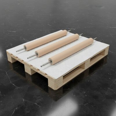 Rolo de silicone modificado sem óleo perfeito para linha de produção de painéis LCD.