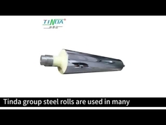 Tratamentos de superfície de revestimento de borracha de rolos metálicos industriais espelhados 904L