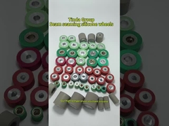 Máquina de vedação de costura de ar quente Borracha para cima para baixo Rodas de rolos com redução de ruído